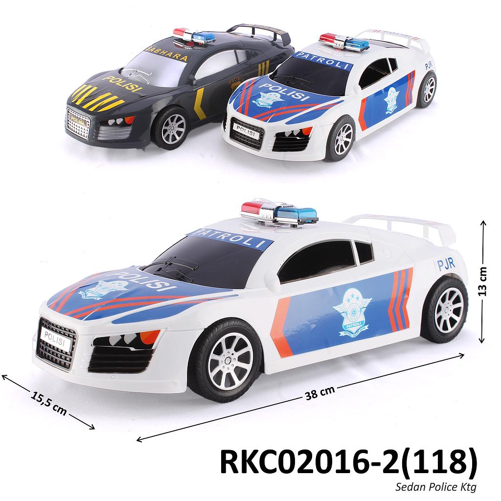 Mobil Sedan Polisi F/C 38 cm 2 Warna 1 Inner 24 Pcs Ktg PVC @48