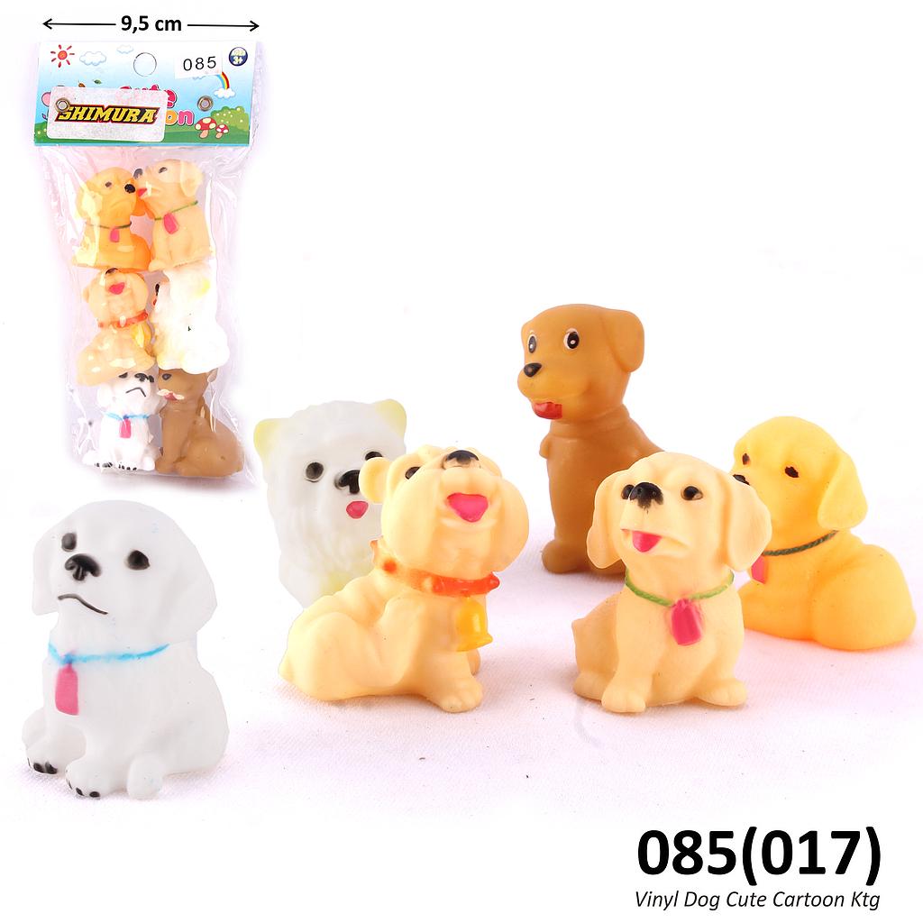 Vinyl Hewan Peliharaan Anjing 6 Pcs Dog Cute Cartoon Ktg @420