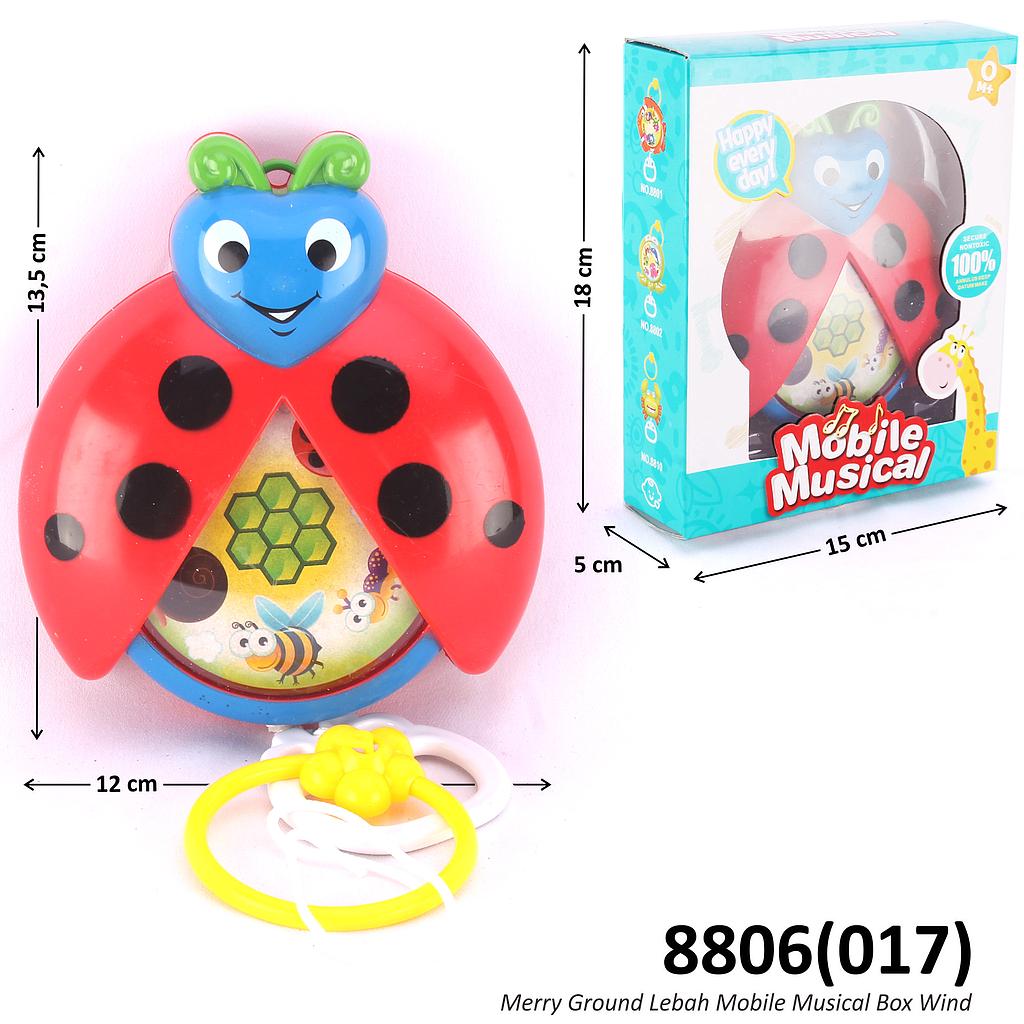 Baby Musical Gantung Lady Bug P/S Mobile Musical Box Window @96