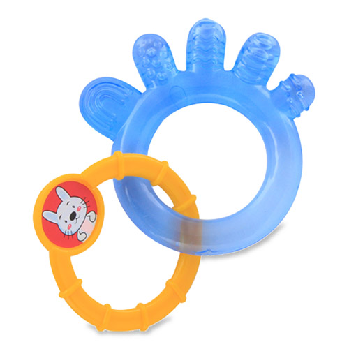 Bunny Hand Water Filled Teether With Ring