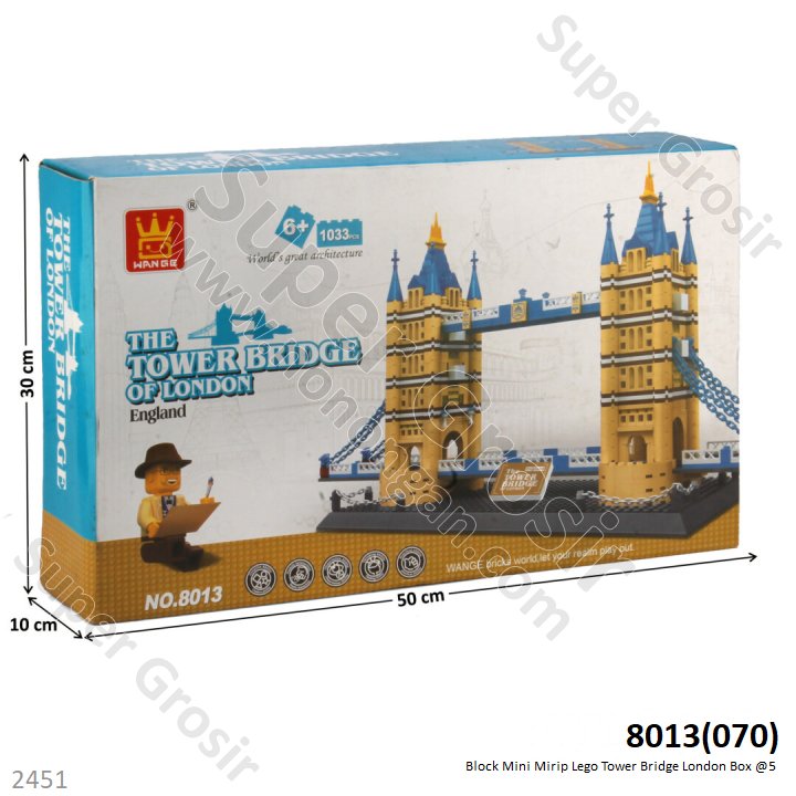 Mini Block Gedung Wange The Tower Bridge of London Box @5