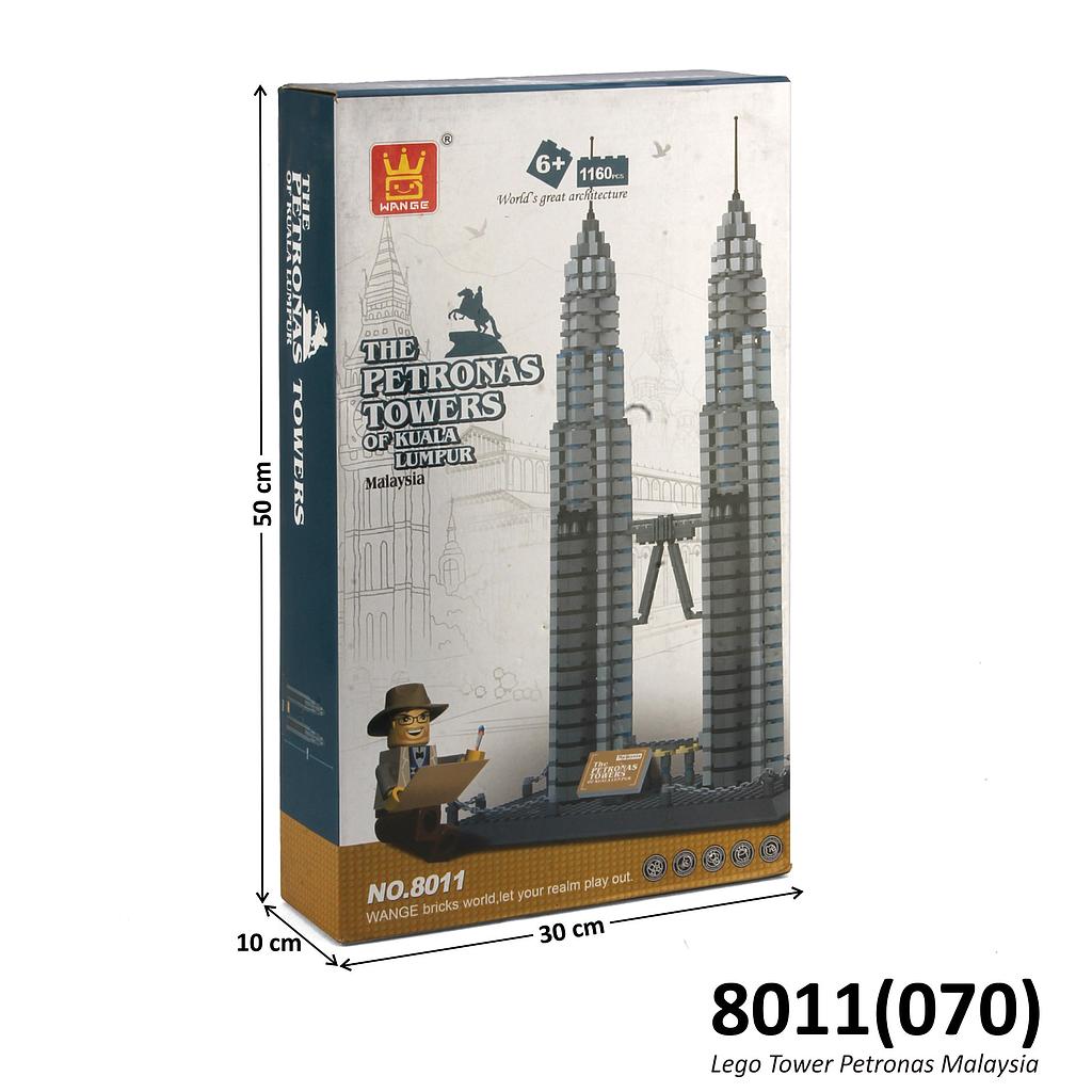 Mini Block Gedung Wange The Petronas Towers of Kuala Lumpur Box @4