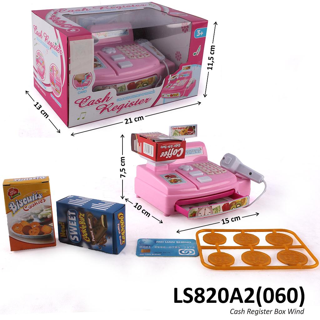 Mainan Kasir Cash Register B/O + Acc Cash Register Box Window @96