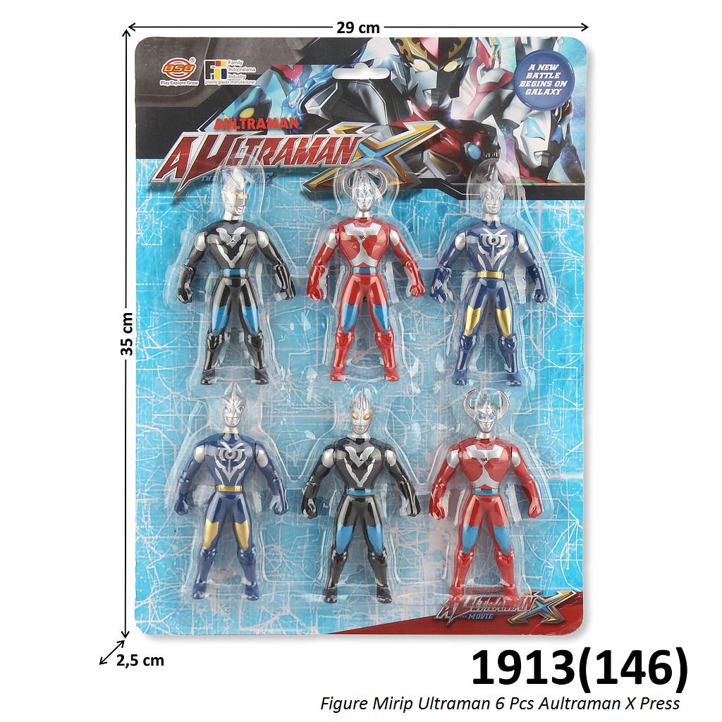 Action Figure Ultraman 6 Pcs Aultraman X Press @180