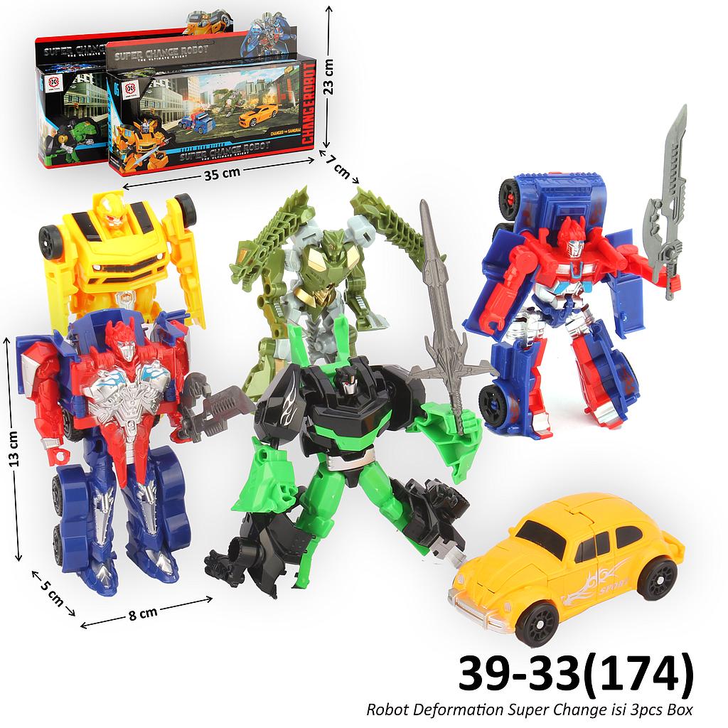 Robot Deform Transformers 3 Pcs Super Change Robot Box @72