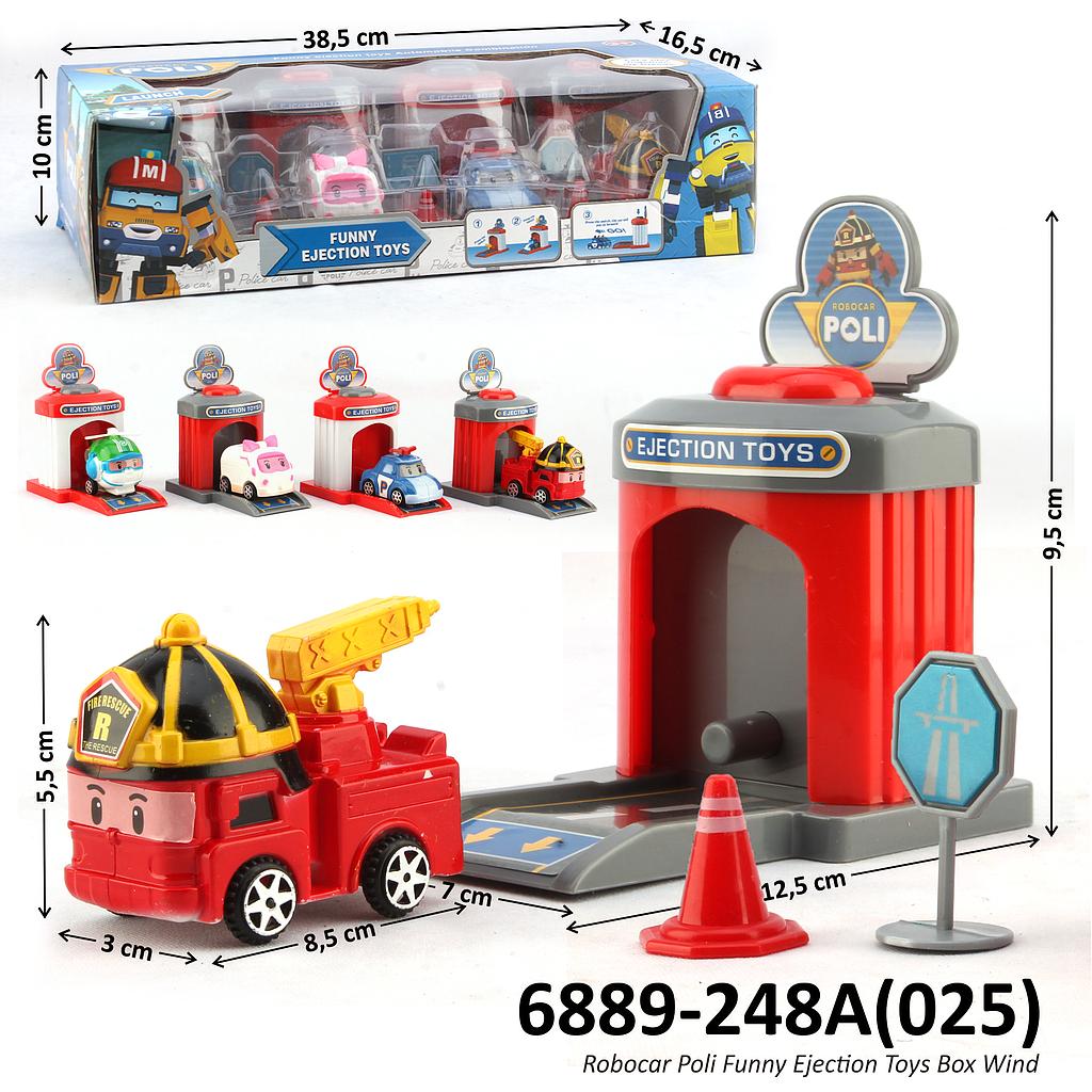 Robocar Poli Funny Ejection Toys Box Wind @48