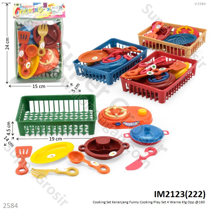 Cooking Set Keranjang Funny Cooking Play Set Ktg PVC @160