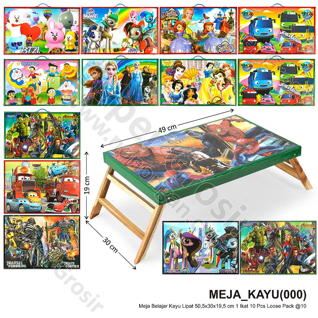 Meja Belajar Kayu Lipat 50.5x30x19.5 cm 1 Ikat 10 Pcs Loose Pack @10
