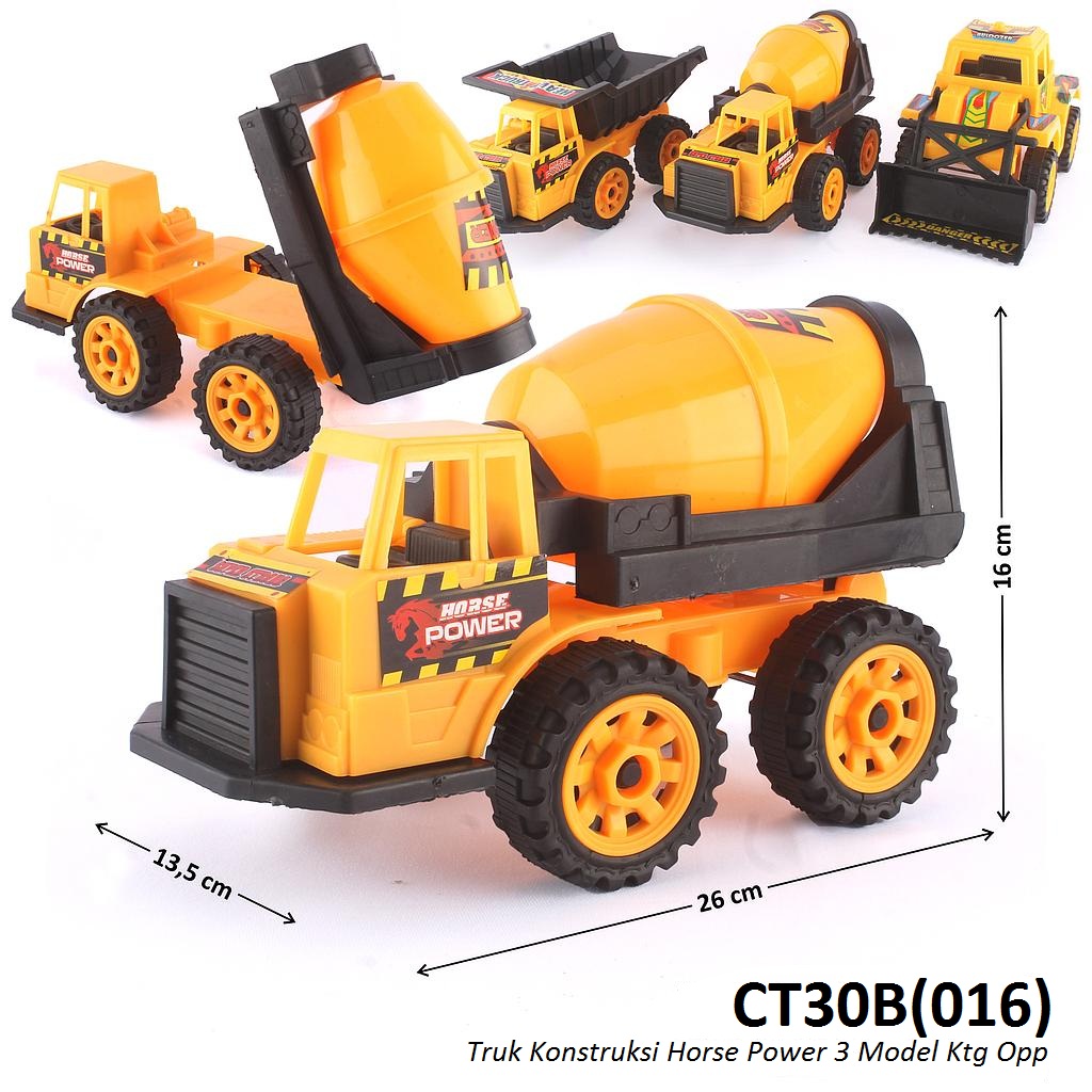 Truk Konstruksi F/W Truck City Builders 3 Model Ktg PVC @48