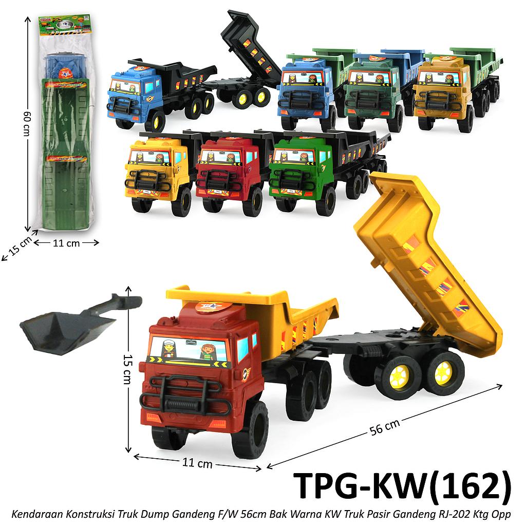 Truk Dump Gandeng F/W 56 cm Warna KW Truk Pasir Gandeng RJ-202 Ktg Opp @30
