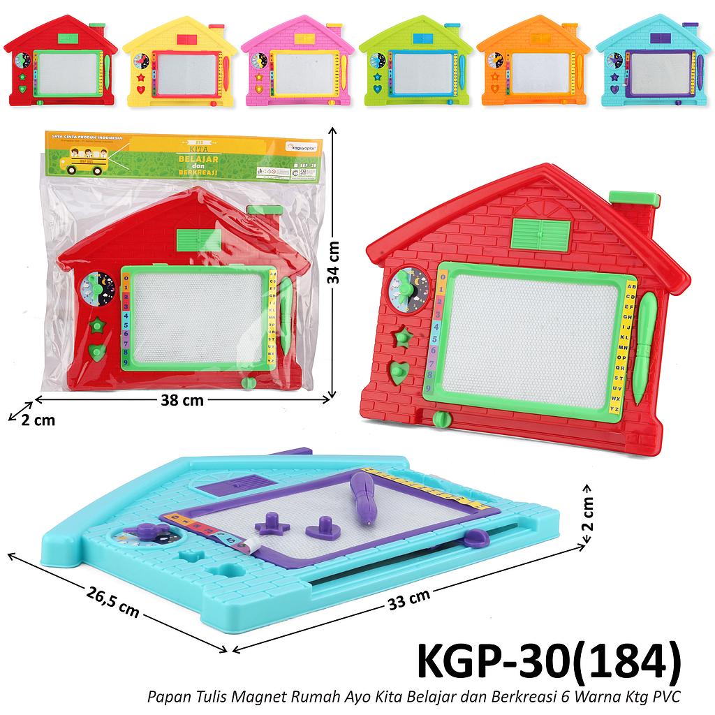 Papan Tulis Magnet Rumah Ayo Kita Belajar dan Berkreasi Ktg PVC @72