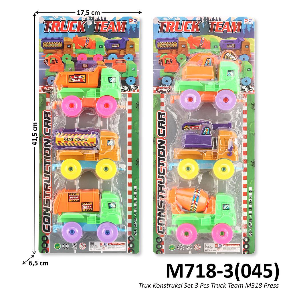 Truk Konstruksi 3 Pcs F/W Truck Team M318 Press @86