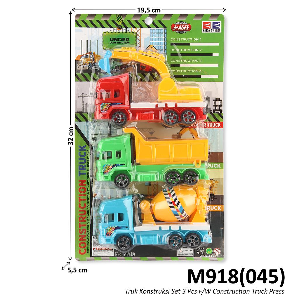 Truk Konstruksi 3 Pcs F/W Construction Truck Press @126