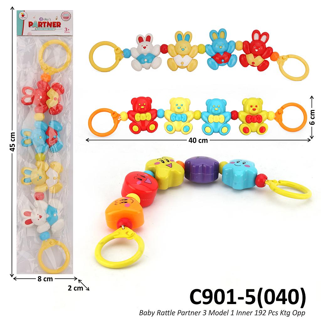 Baby Rattle Gantung Partner 3 Model 1 Inner 192 Pcs Ktg Opp @384