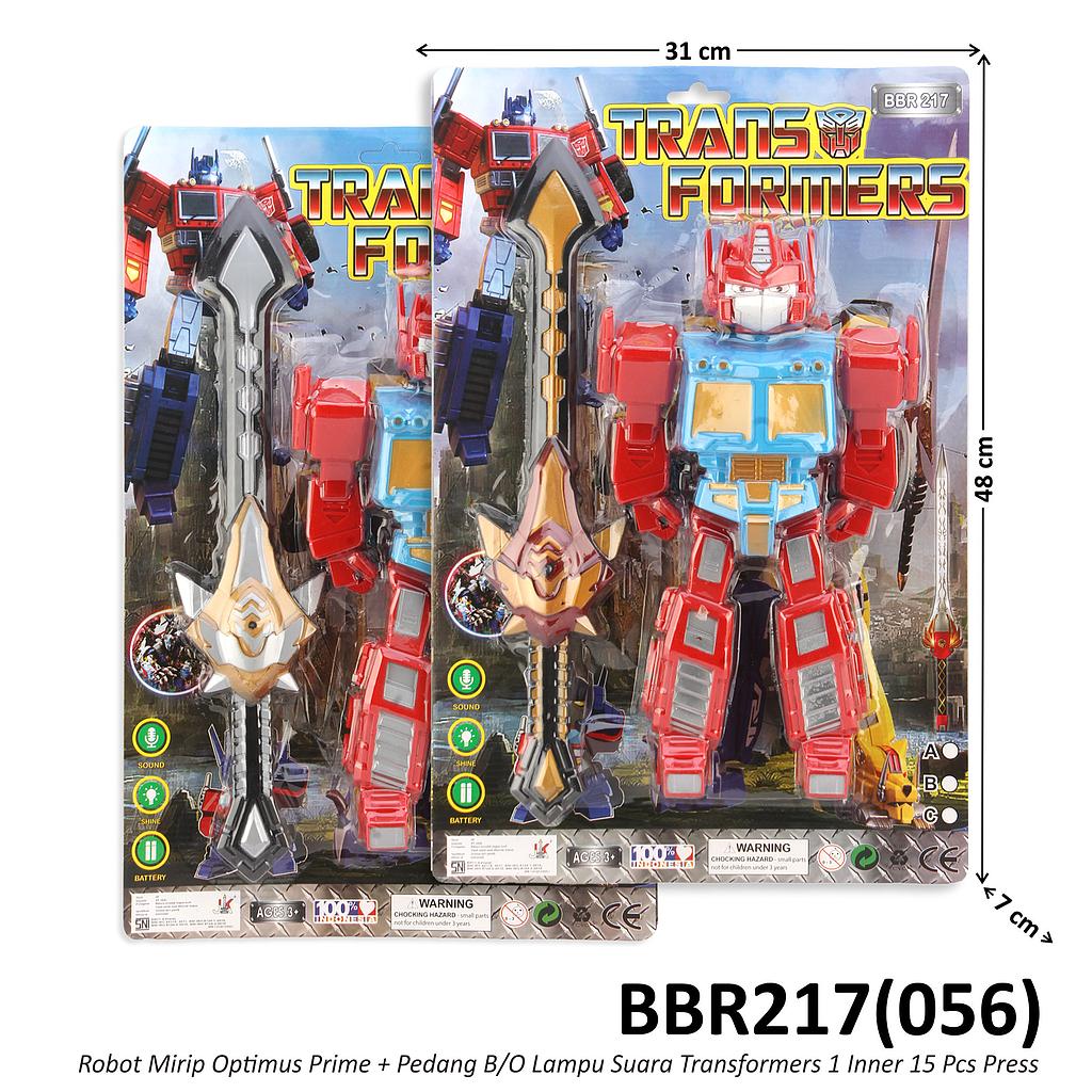 Robot Optimus Prime + Pedang B/O Suara Lampu Transformers 1 Inner 15 Pcs Press @30