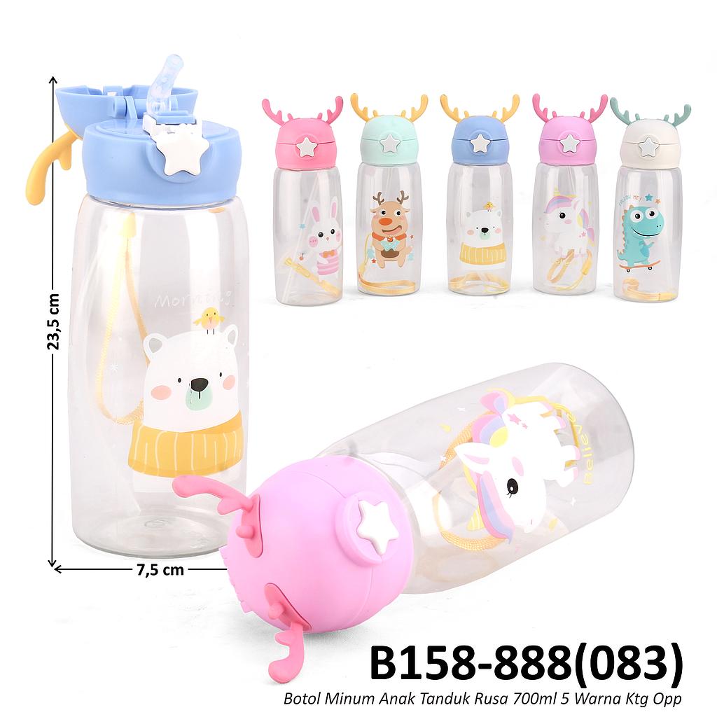 Botol Minum Anak Tanduk Rusa 700ml 5 Warna Ktg Opp @100