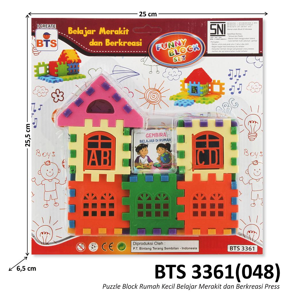 Puzzle Block Bentuk Rumah Belajar Merakit dan Berkreasi Press @108