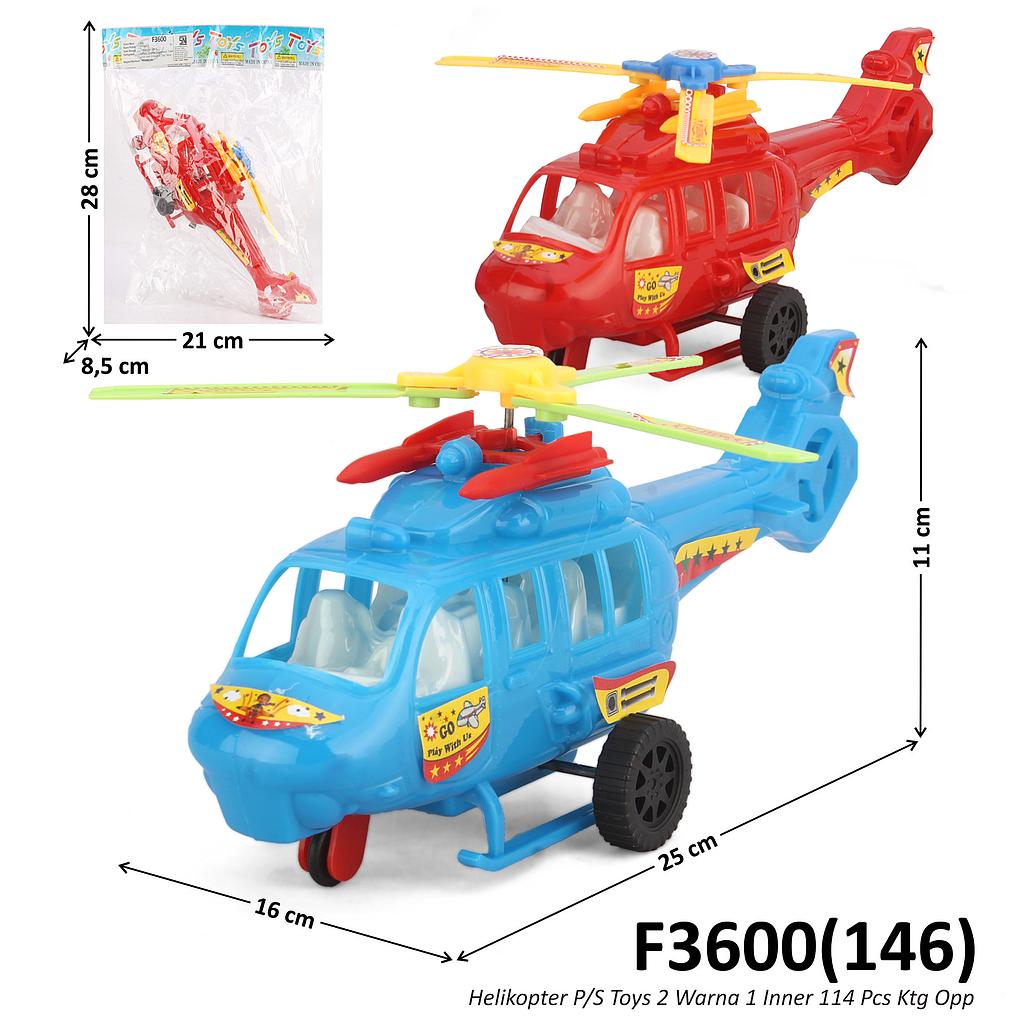 Mainan Tarik Helikopter P/S Toys 2 Warna 1 Inner 114 Pcs Ktg Opp @228