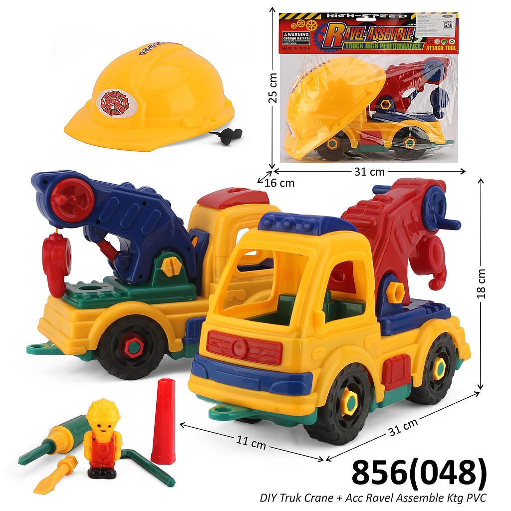 DIY Truk Konstruksi Set F/W + Helm dan Acc Ravel Assemble Ktg PVC @32