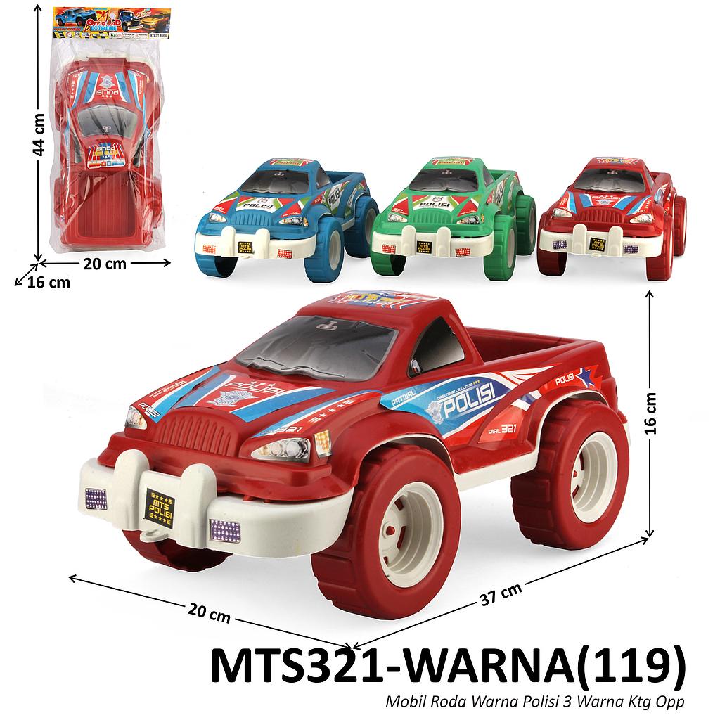 Mobil Jeep Polisi Roda Warna 37 cm F/W Off-Road Extreme 321W Ktg Opp @25