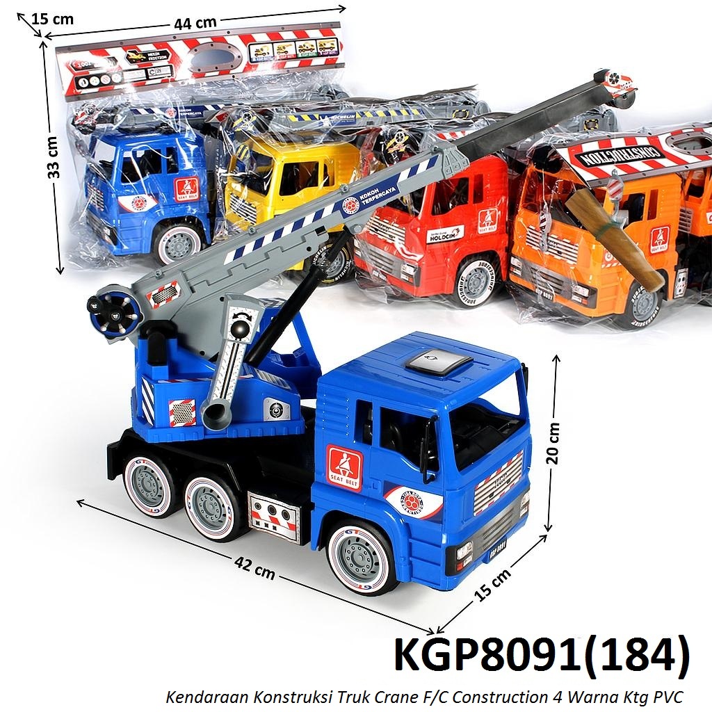 Truk Crane Tronton F/C Construction 4 Warna Ktg PVC @16