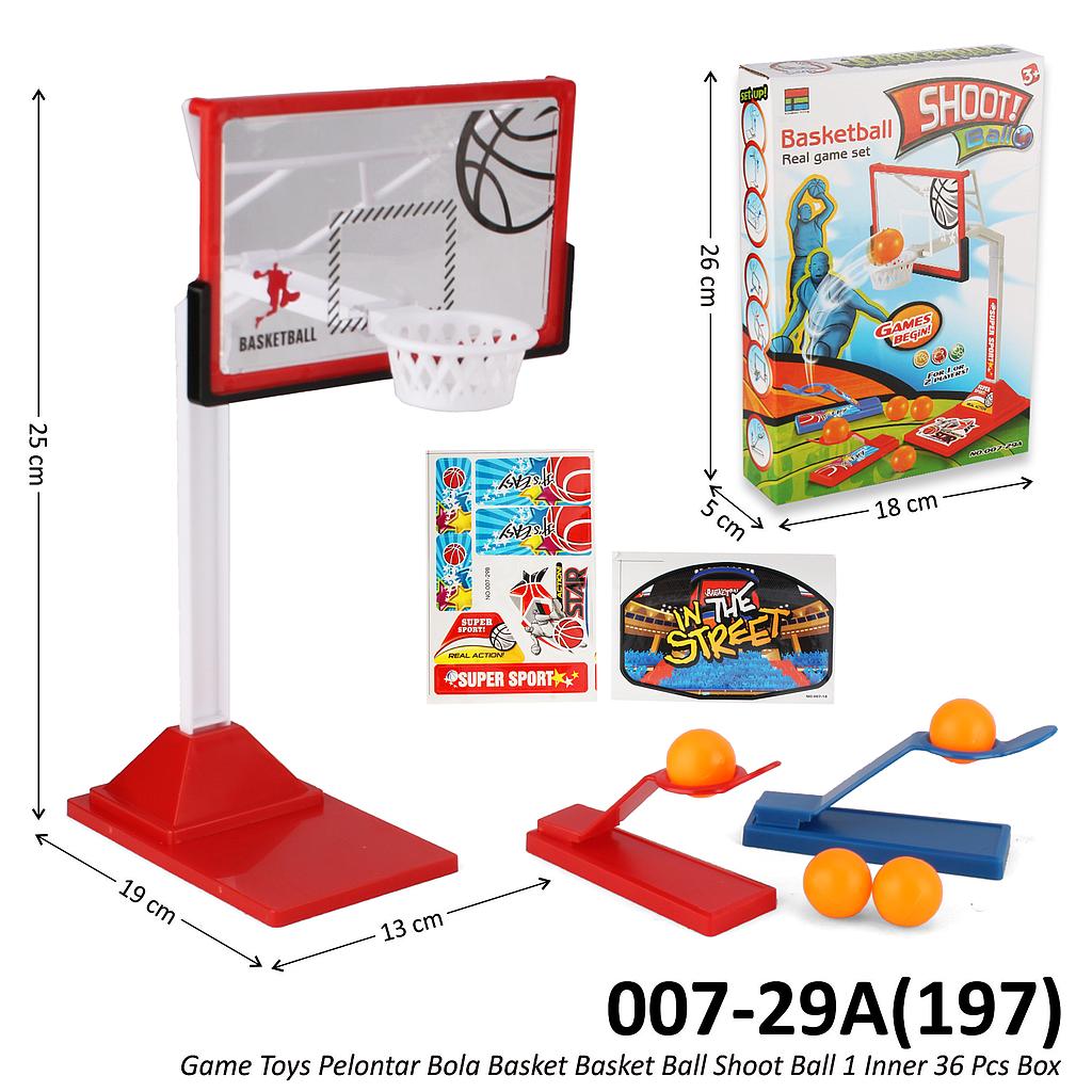 Ring Basket Set Pelontar Bola Basket Shoot Ball 1 Inner 36 Pcs Box @72