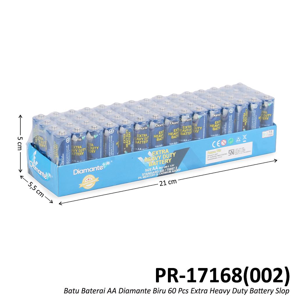 Batu Baterai AA Biru 60 Pcs Diamante Slop @20