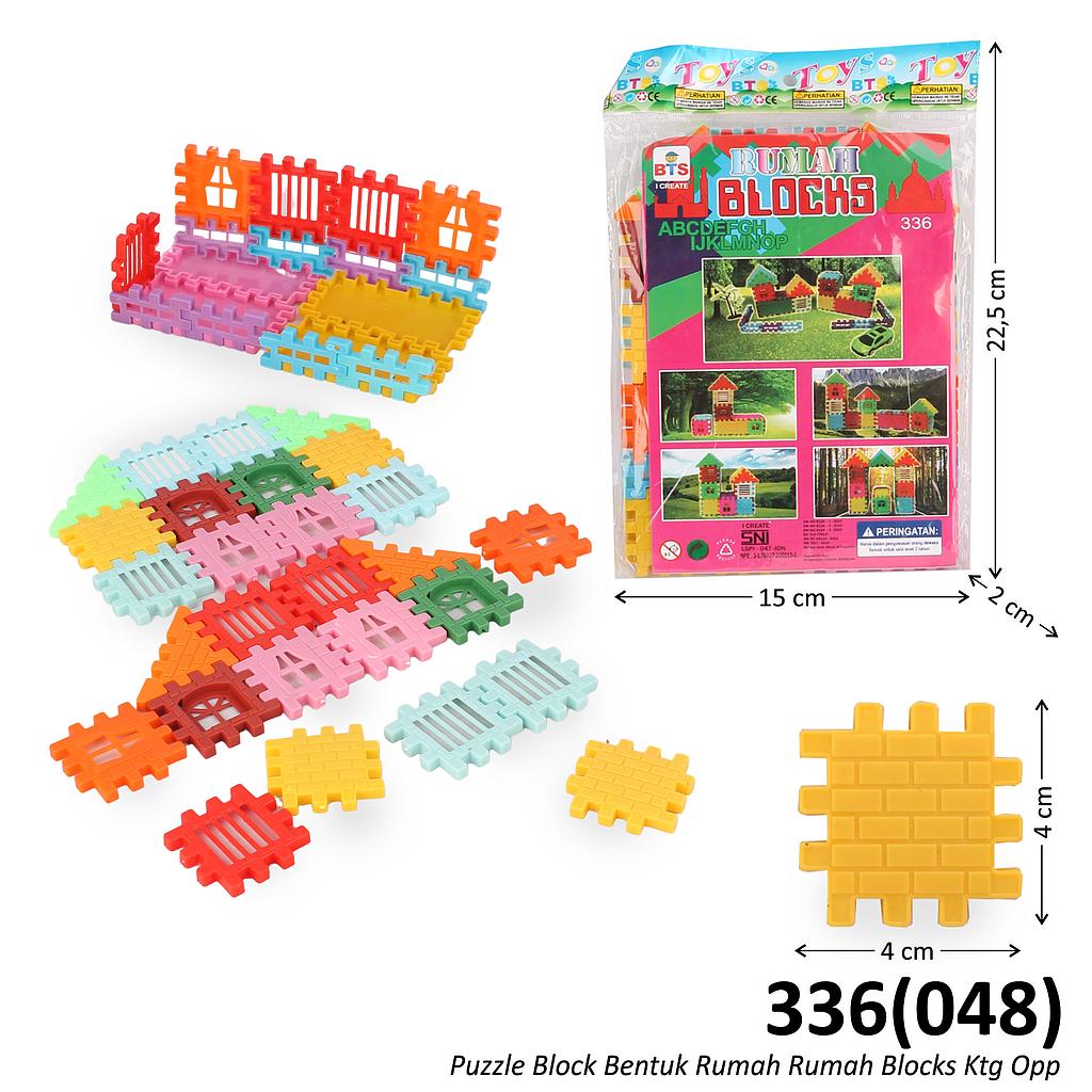 Puzzle Block Bentuk Rumah Rumah Blocks Ktg Opp @480