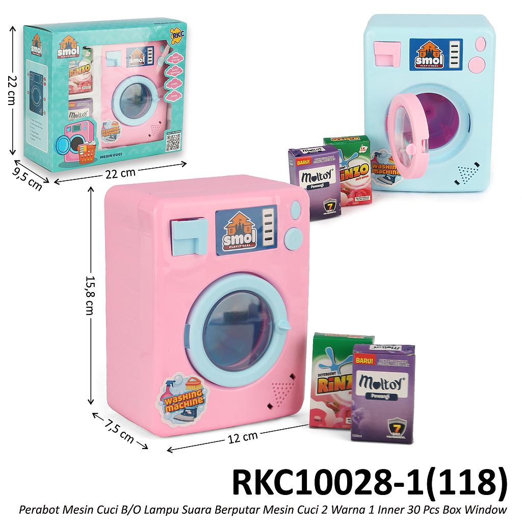Perabot Mesin Cuci B/O Lampu Suara Berputar Mesin Cuci 2 Warna 1 Inner 30 Pcs Box Window @60