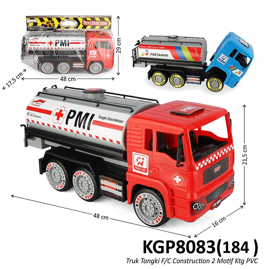 Truk Tangki Tronton F/C 48 cm Construction Ktg PVC @16