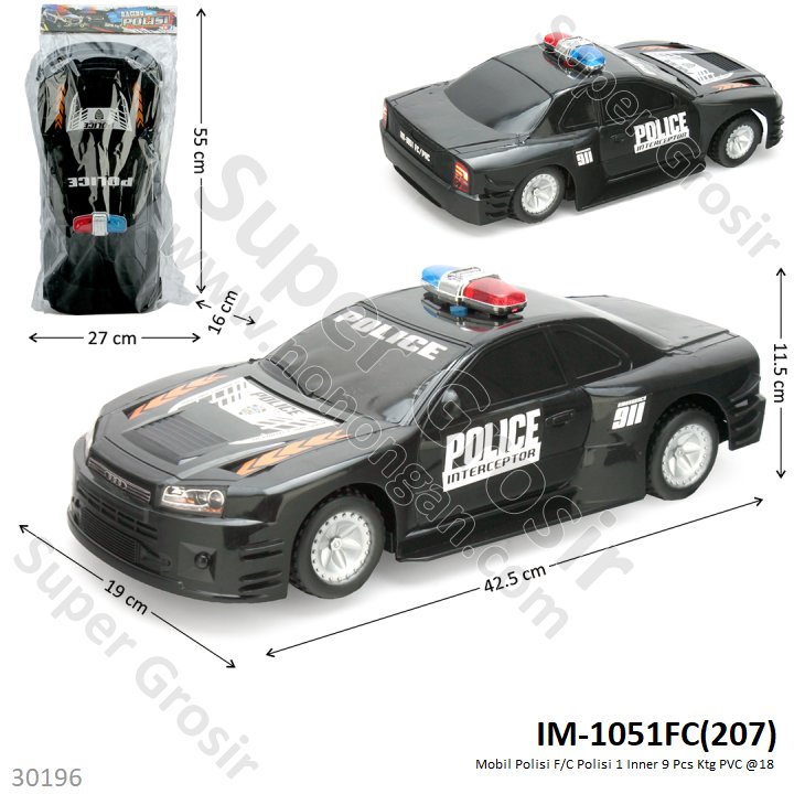 Mobil Sedan Polisi F/C Polisi 1 Inner 9 Pcs Ktg PVC @18