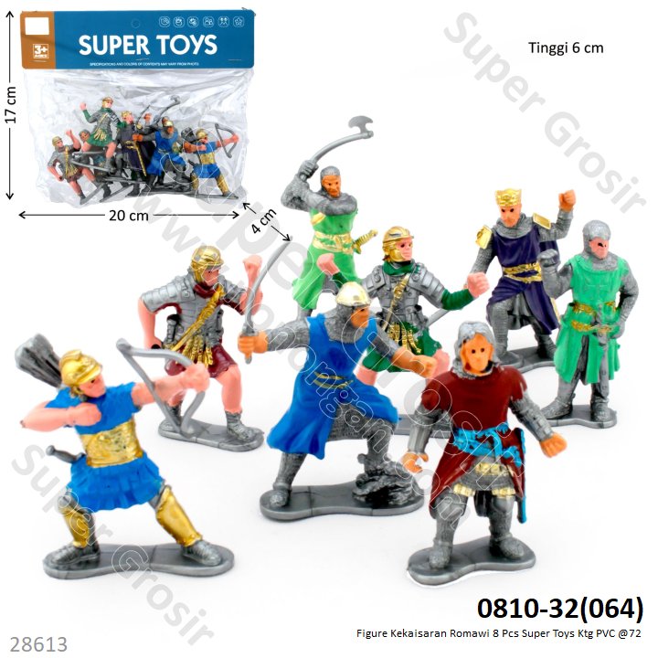 Figure Kekaisaran Romawi 8 Pcs Super Toys Ktg PVC @72