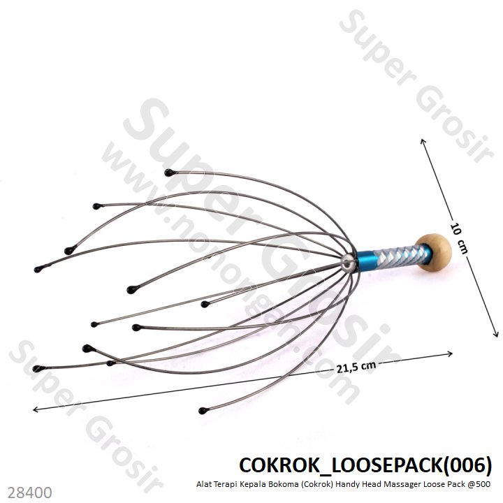 Alat Pijat Kepala / Cokrok Bokoma / Handy Head Massager Loose Pack @700
