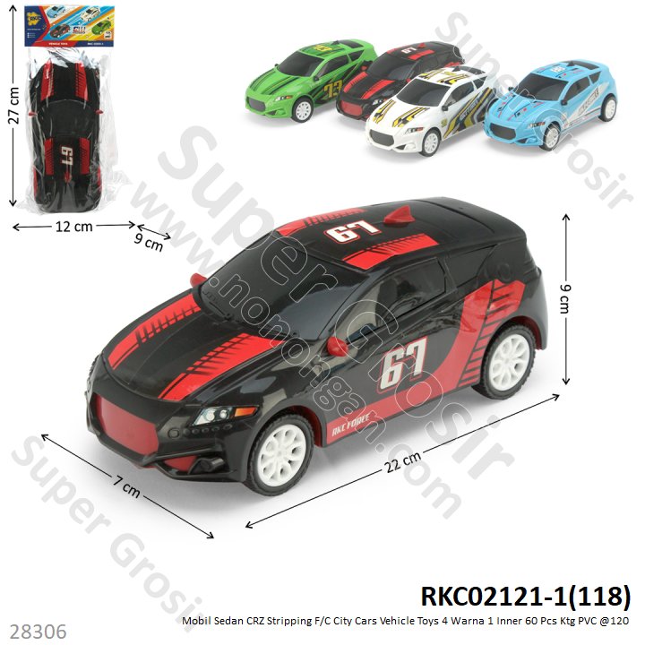 Mobil Honda CRZ Stripping F/C City Cars Vehicle Toys 1 Inner 60 Pcs Ktg PVC @120