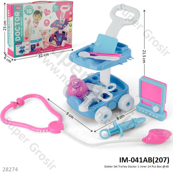 Dokter Set Trolley Doctor 1 Inner 24 Pcs Box @48