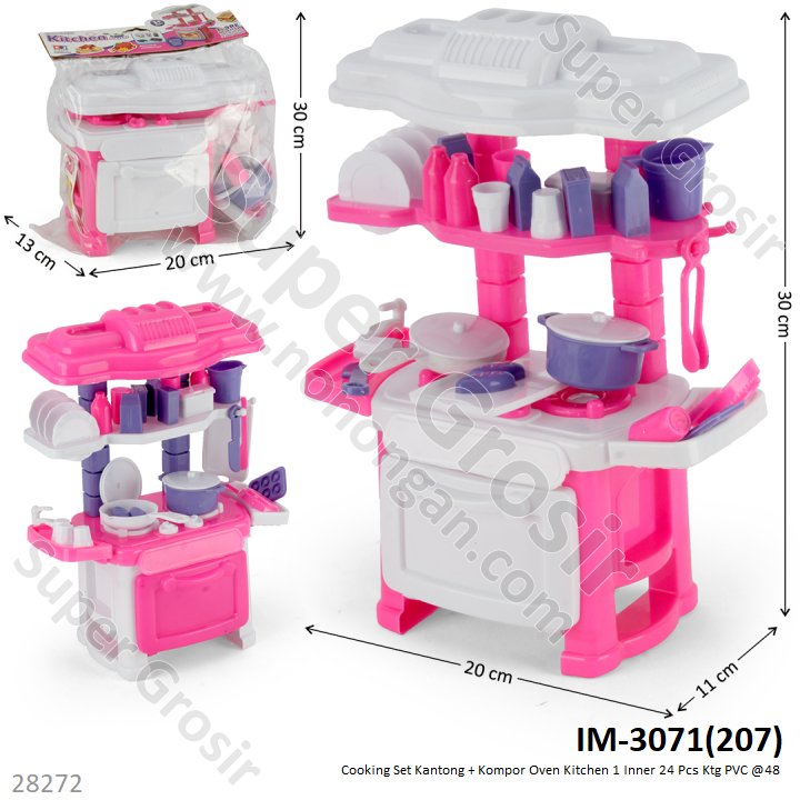 Kitchen Set + Kompor Oven Kitchen 1 Inner 30 Pcs Ktg PVC @60