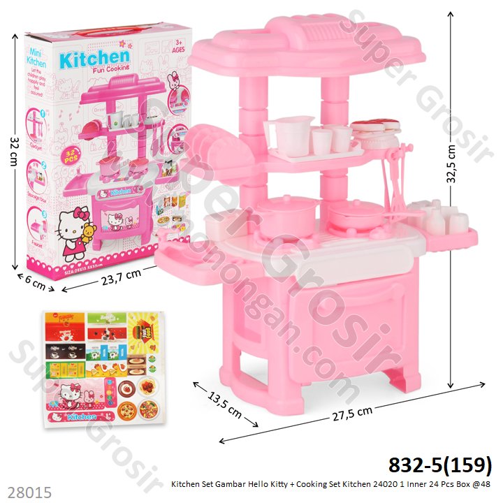 Kitchen Set Hello Kitty 24020 1 Inner 24 Pcs Box @48