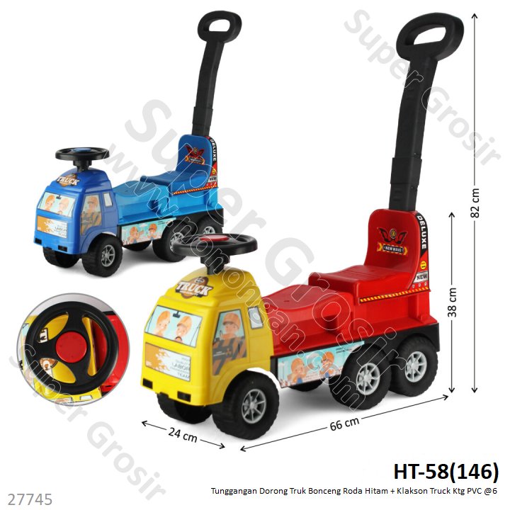 Tunggangan Dorong Truk Bonceng Klakson Truck Ktg PVC @6