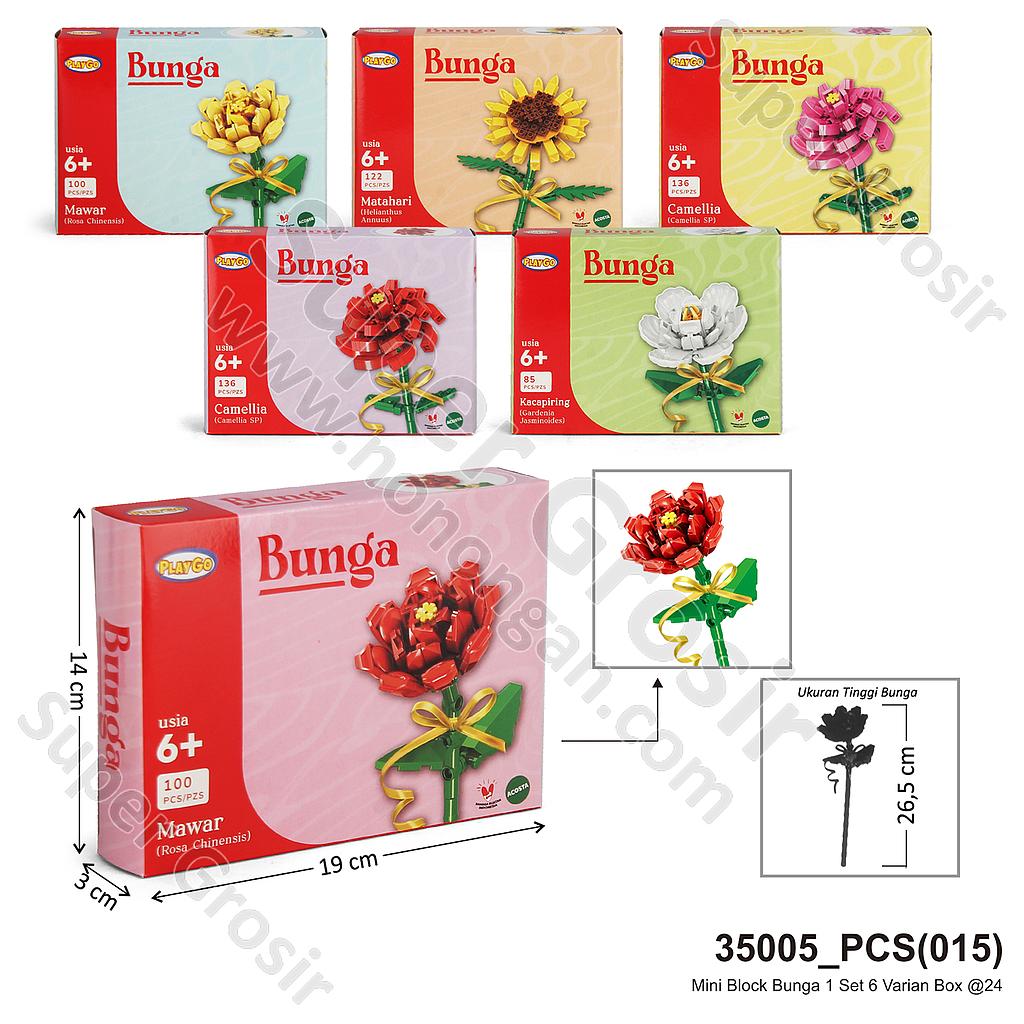 (ONLINE) Mini Block Bunga Box @1