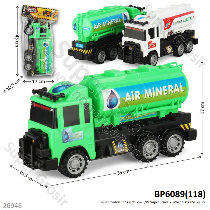 Truk Tangki Tronton F/W 35 cm Super Truck 2 Warna Ktg PVC @36
