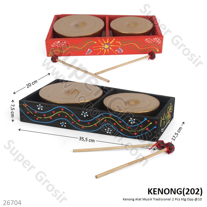 Kenong Alat Musik Tradisional 2 Pcs Ktg Opp @10