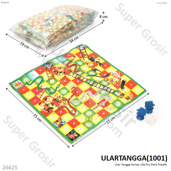 Ular Tangga Kertas 100 Pcs Pack Plastik