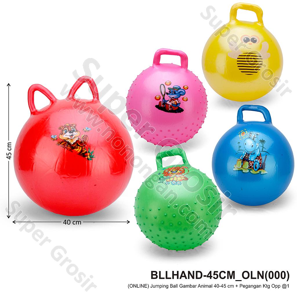 Jumping Ball Gambar Animal 40-45 cm + Pegangan Ktg Opp @1 