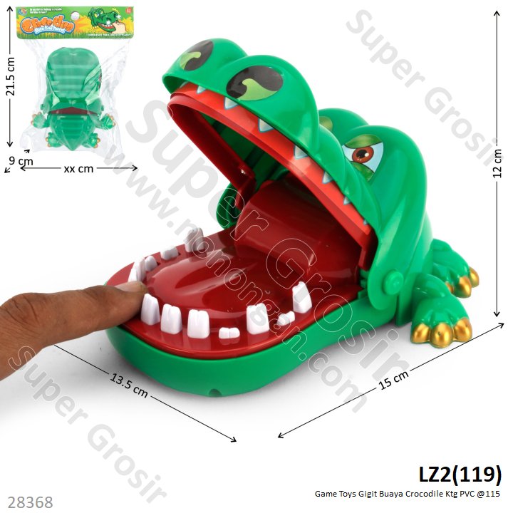 Game Toys Buaya Gigit Animal Ktg PVC @115