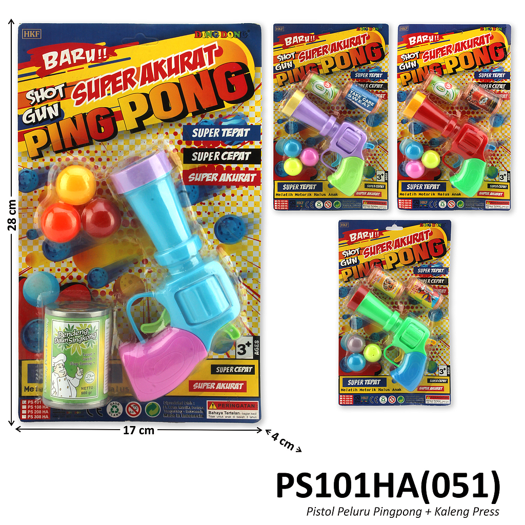 Pistol Peluru Bola Ping Pong Set Target Kaleng Shoot Gun Ping Pong 1 Inner 36 Pcs Press @180