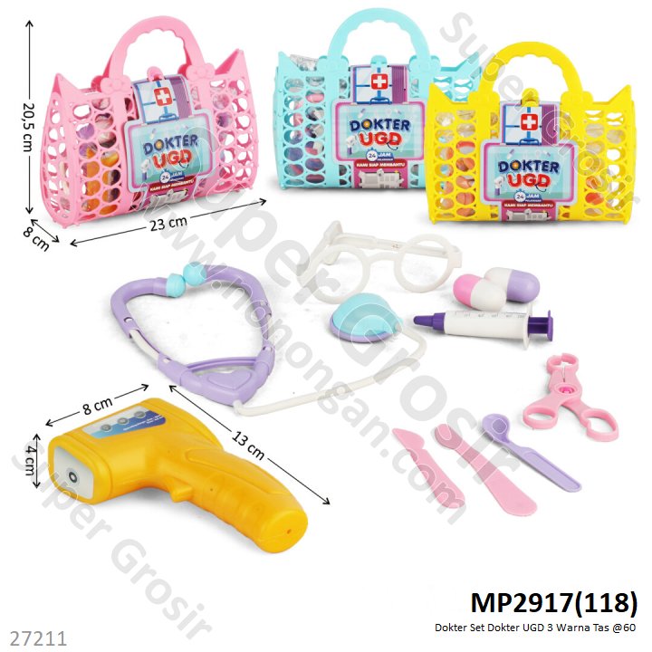 Dokter Set Keranjang Dokter UGD Tas @96