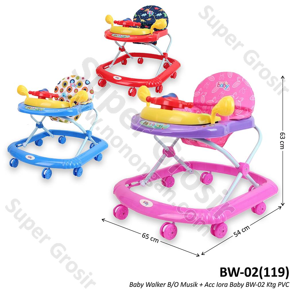 Baby Walker B/O Musik + Acc Iora Baby BW-02 Ktg PVC @6