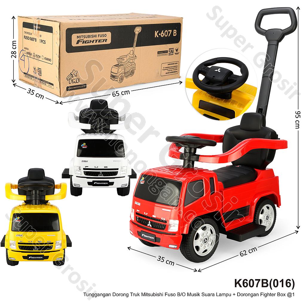 Tunggangan Dorong Truk Mitsubishi Fuso B/O Musik Suara Lampu Fighter Box @1