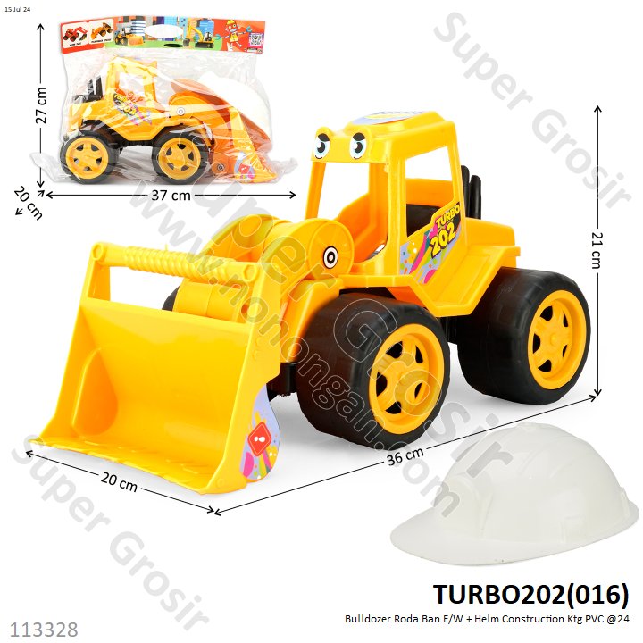 Bulldozer Roda Ban F/W + Helm Construction Ktg PVC @24