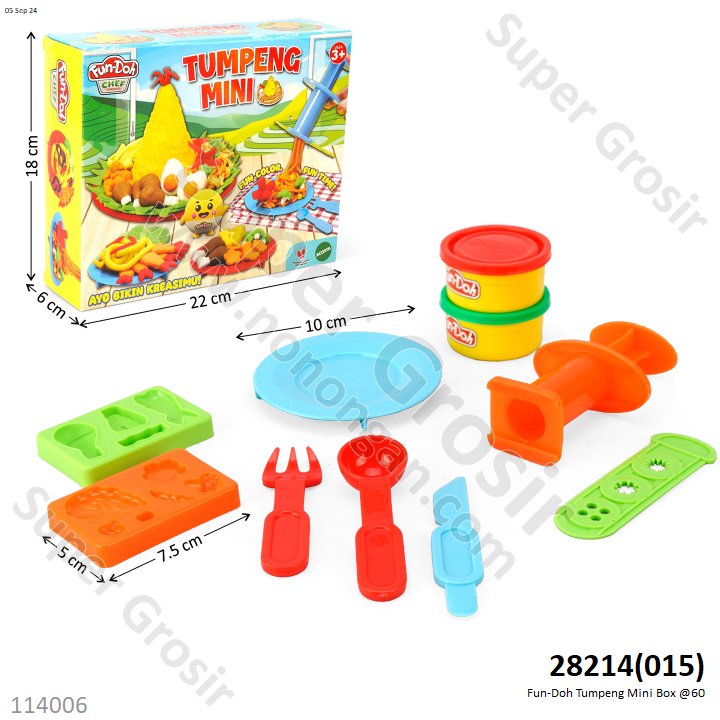 Fun-Doh Tumpeng Mini Box @60